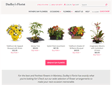 Tablet Screenshot of dudleysfloristmarietta.com